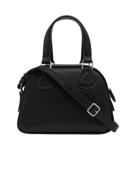 Courreges Black Courrèges Logo Patch Zip-Up Bowling Bag