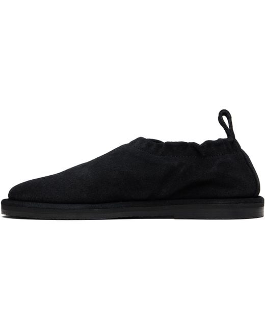 Studio Nicholson Black Korine Suede Loafers