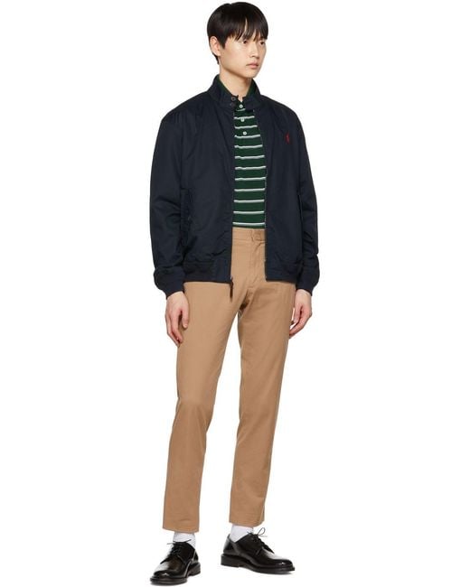 Polo Ralph Lauren Blue Polo Pony Zipped Jacket for men