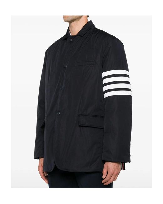 Thom Browne Blue Striped Jacket for men