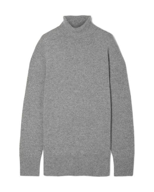 The Row Gray Roll-Neck Long Jumper