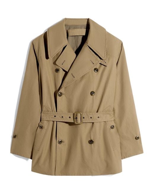 Lemaire Natural Cropped Trench Coat