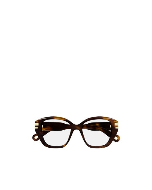 Chloé White Chloé Eyewear Square Frame Glasses for men