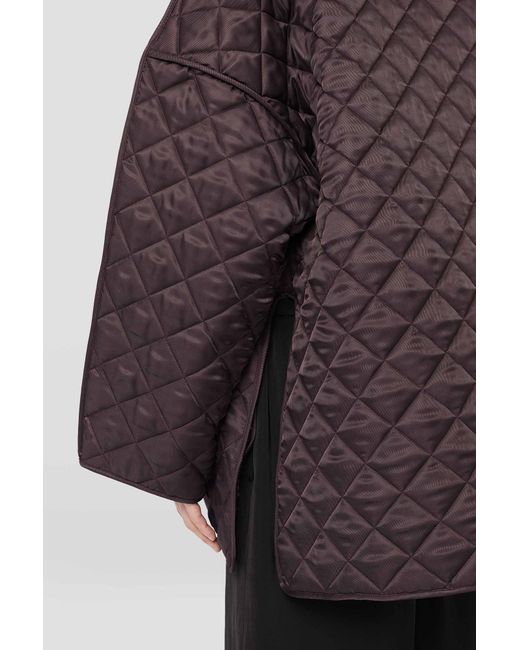 Jil Sander Brown Quilted Down Jacket for men