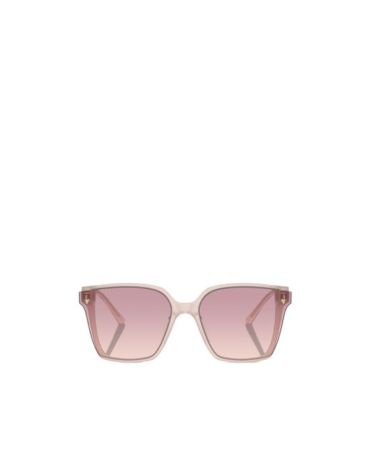 Jimmy Choo Pink Eyewear Square Frame Sunglasses