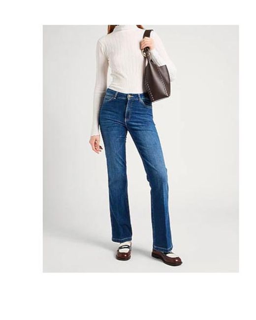 MAX&Co. Blue Straight-Leg Jeans