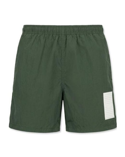 Stone Island Green X Marina Logo Patch Shorts for men