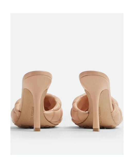 Bottega Veneta Metallic Padded Mule