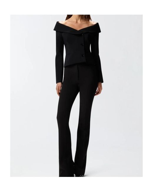 Pinko Black Open Shoulders Slim-Fit Jacket