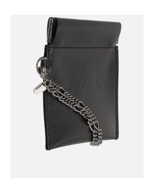 Yohji Yamamoto Black Discord Chain Wallet