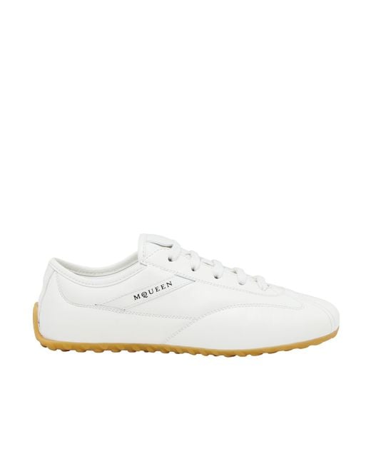 McQueen White Boxe Low-Top Sneakers for men