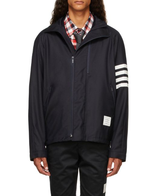 Thom Browne Blue Double-Zip Jacket for men