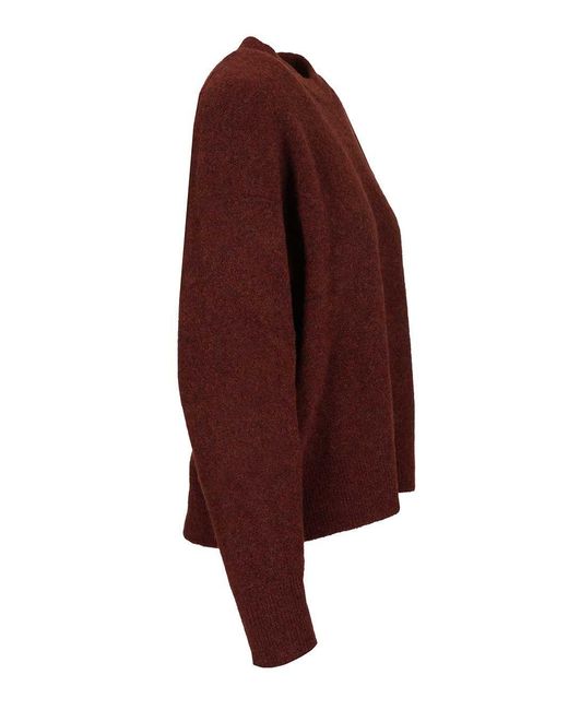 Filippa K Purple Wool Yak Crewneck Sweater