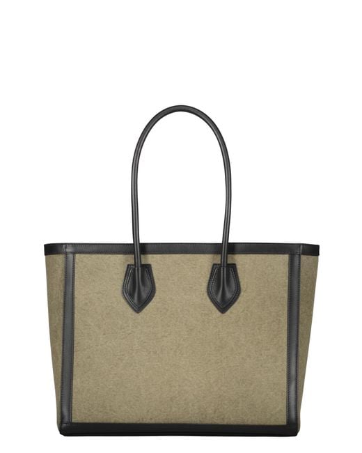 Balmain Natural Logo Lettering Tote Bag