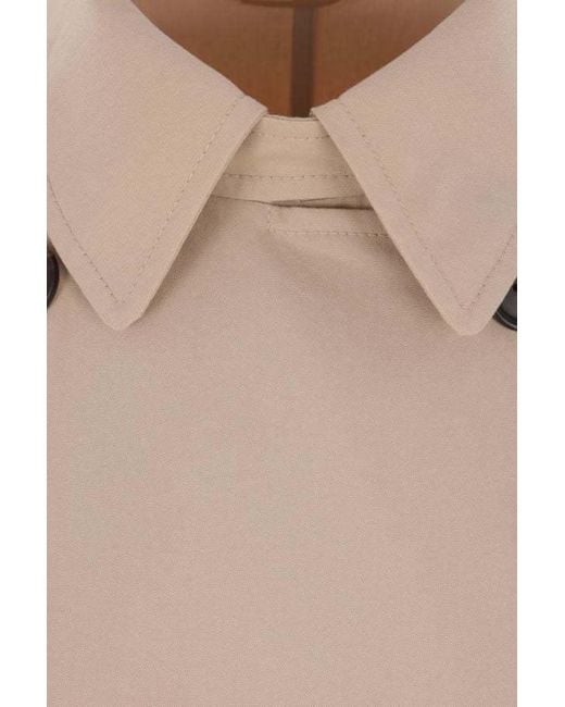 Brunello Cucinelli Natural Double Breasted Coat