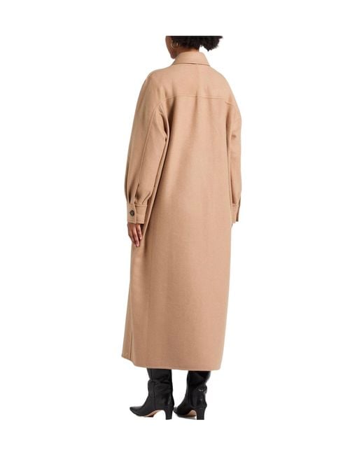 Max Mara Natural Solid Color Coats
