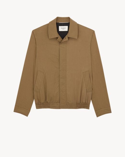 Saint Laurent Natural Cassandre Short Jacket for men