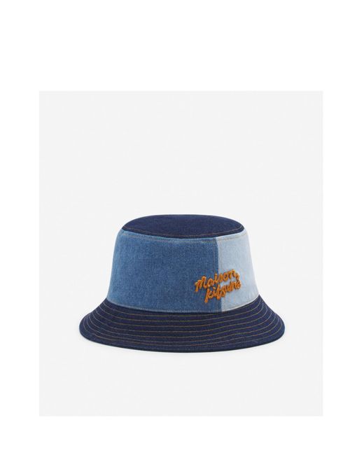 Maison Kitsuné Blue Logo Fisherman's Hat for men