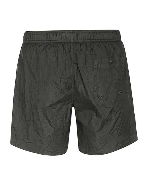 Dondup Gray Drawstring Waist Swim Shorts for men
