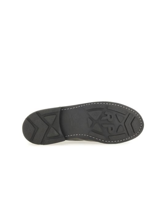 Paraboot Black Round Toe Ankle Boots for men