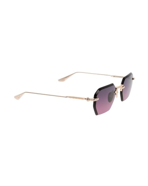 Chrome Hearts Purple Frameless Sunglasses for men