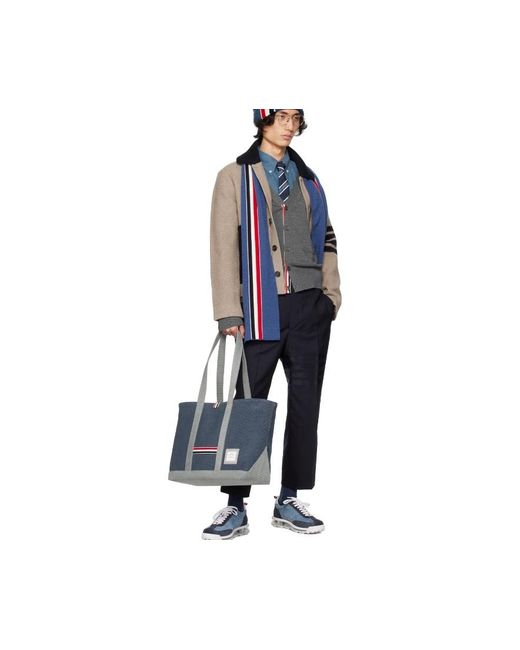 Thom Browne Blue Workmans Virgin-Wool Jacket for men