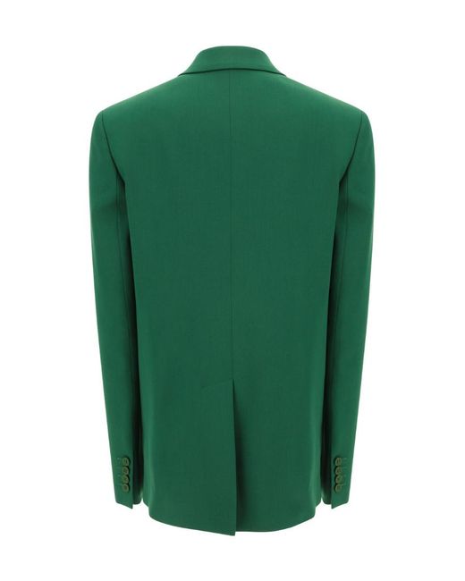 The Attico Green The Single-Breasted Blazer