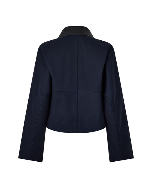 Givenchy Blue Cropped Tailored Jacket