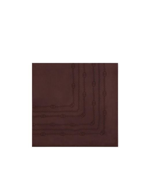 Gucci Purple Interlocking G Chain Silk Carré