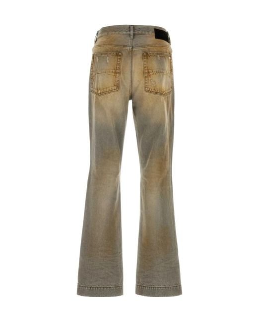 Amiri Gray Belt Loop Jeans for men