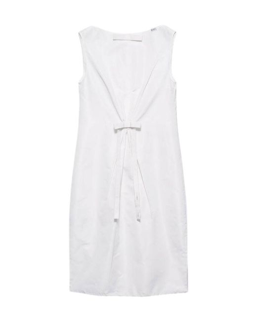 Prada White Faille Dress