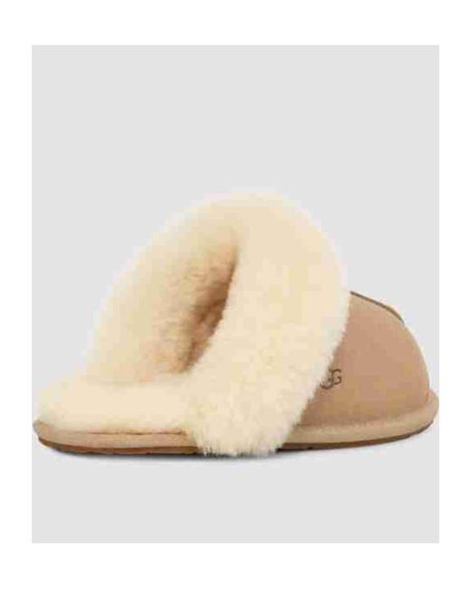 Ugg Natural Scuffette Ii Wool-Lined Slippers
