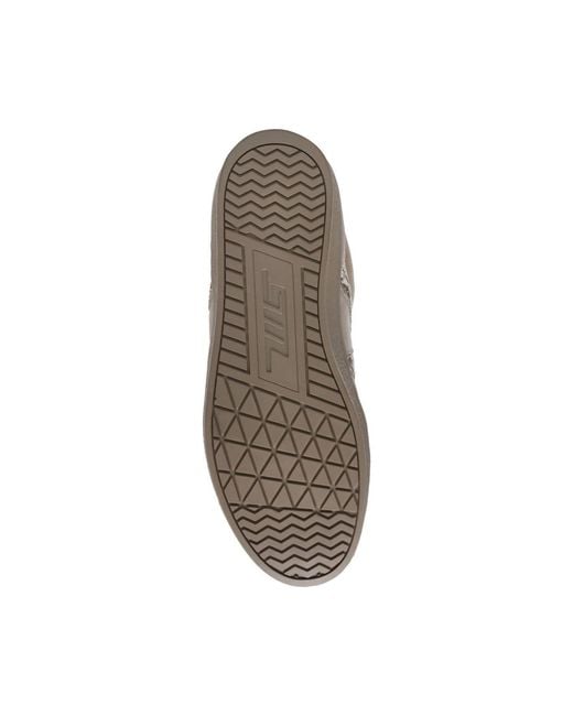 Steve Madden Gray Spliced Leather Panel Sneakers