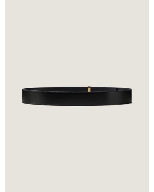 Givenchy White Paris Signature Label Buckle Belt