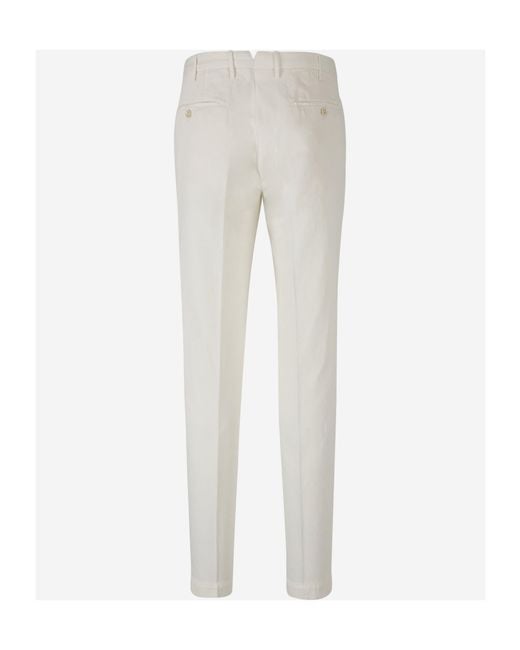 Incotex Gray Belt-Loop Casual Pants for men