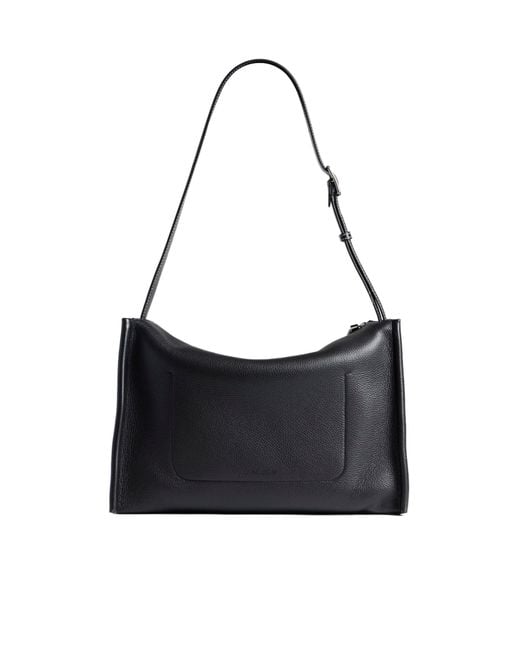 J.W. Anderson Black Stitched-Edge Leather Shoulder Bag for men