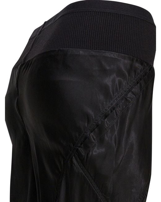 Rick Owens Black Bias Square Pockets Trousers