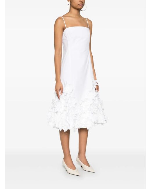 Jonathan Simkhai White Bella Midi Dress