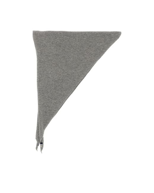Extreme Cashmere Gray Triangle Headscarf