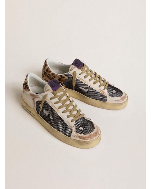 Golden Goose Deluxe Brand Brown Stardan Lace-Up Sneakers for men