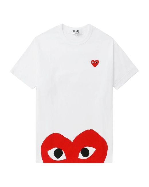 Comme des Garçons White Short-Sleesleeved T-Shirt