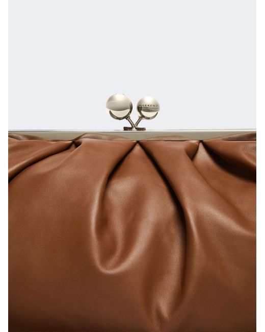 Weekend by Maxmara Brown Oversized Frame Shoulder Bag
