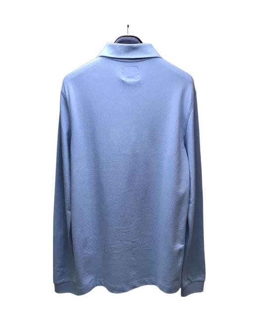 Armani Collezioni Blue Logo Lapel Polo Shirt for men