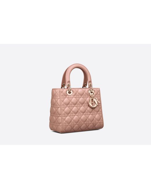 Dior Pink Medium Lady Bag