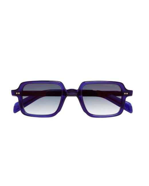 Cutler & Gross Blue Geometric Sunglasses for men