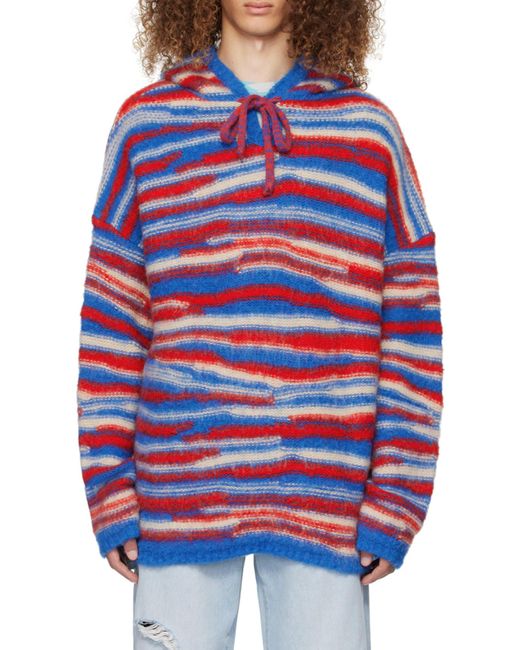 ERL Blue Long-Sleeved Sweater for men