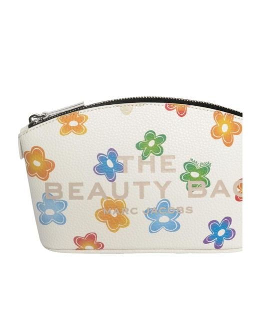 Marc Jacobs White Floral Printed Toiletry Bag
