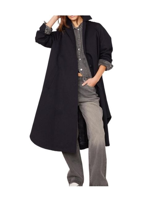 Officine Generale Black Long-Sleeved Coat
