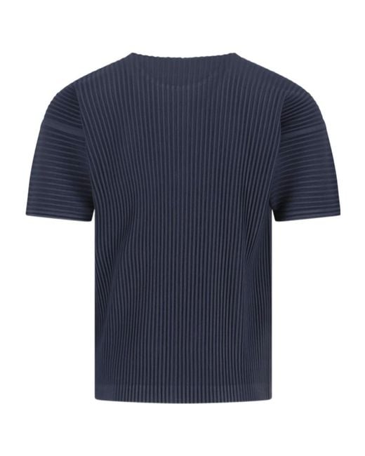 Homme Plissé Issey Miyake Black Homme Plissé Issey Miyake Pleated T-Shirt for men