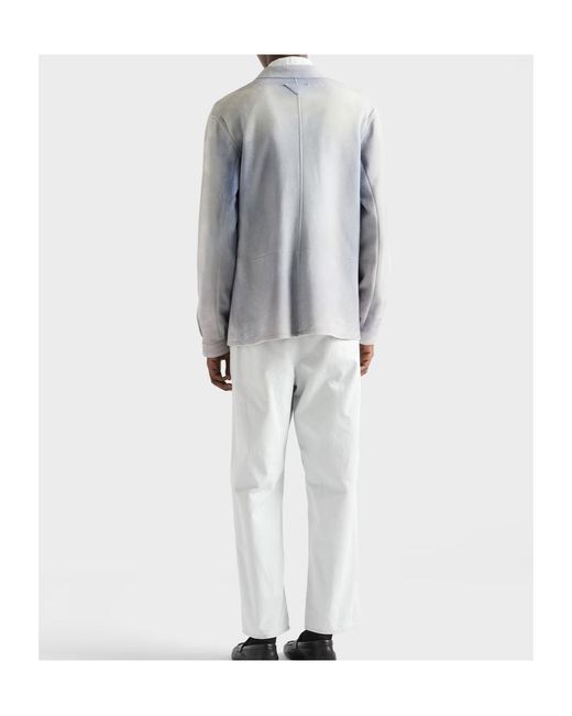 Prada Gray Suede Caban Jacket for men
